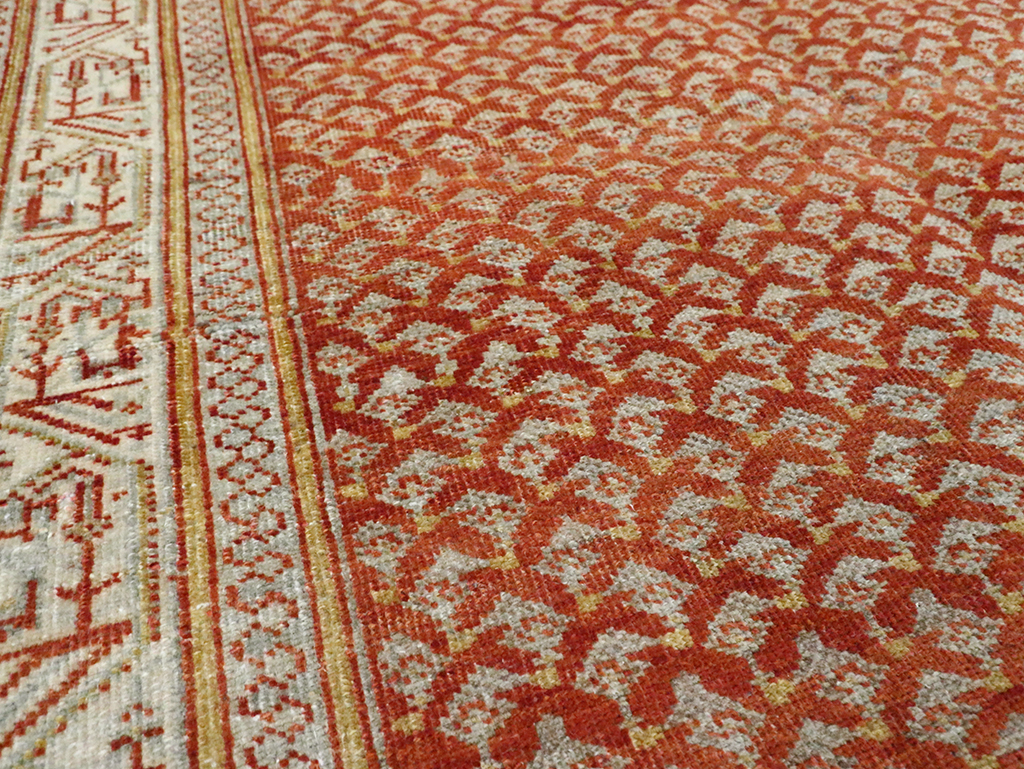 Vintage Persian Malayer Accent Rug, No.30001 - Staging