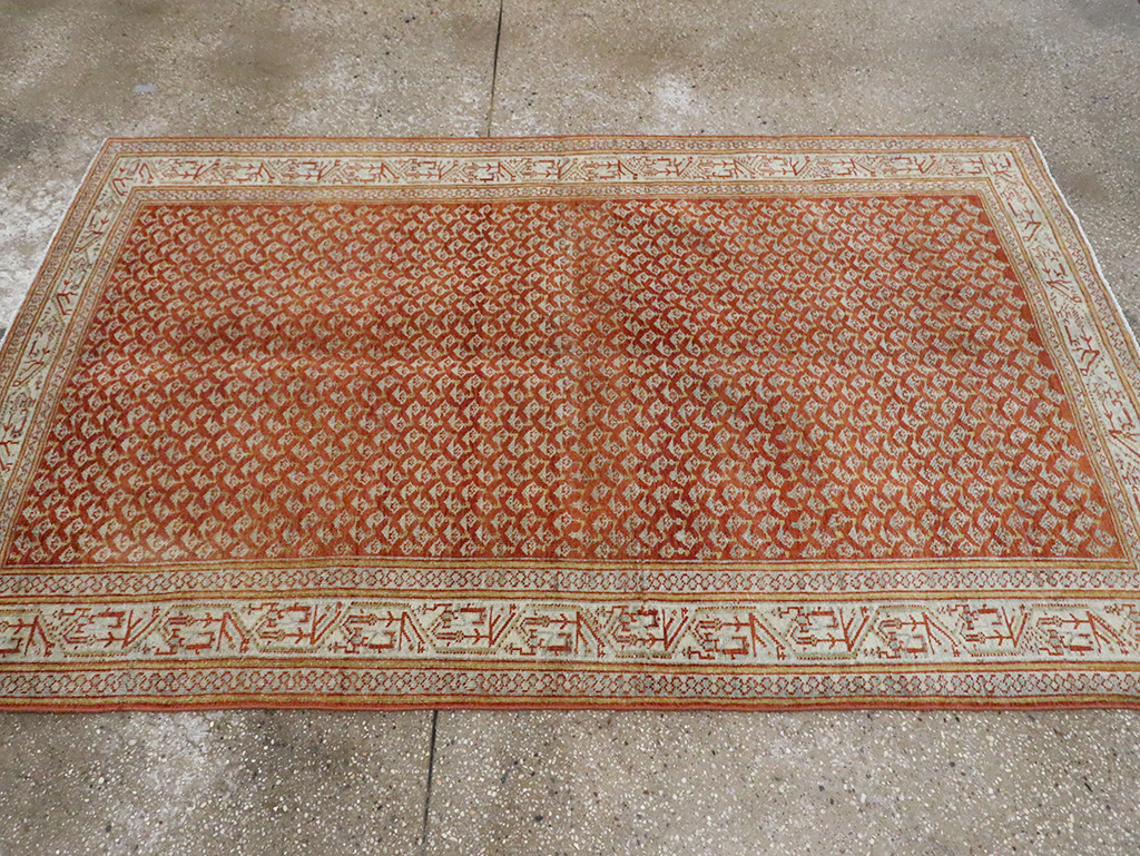 Vintage Persian Malayer Accent Rug, No.30001 - Staging