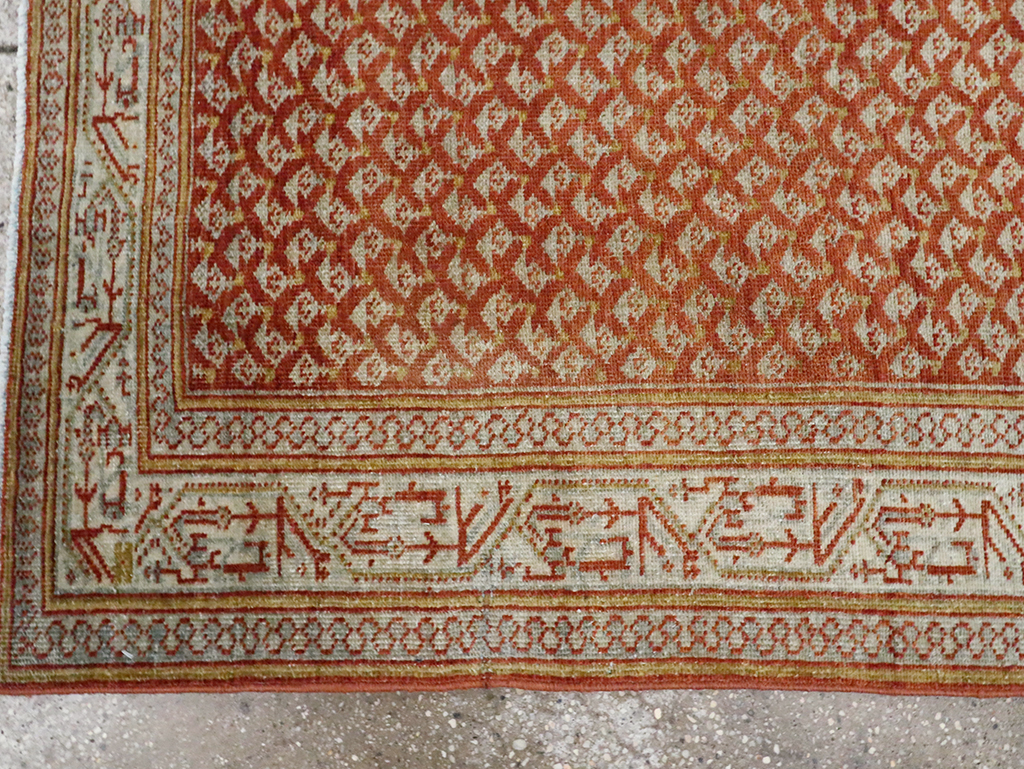 Vintage Persian Malayer Accent Rug, No.30001 - Staging