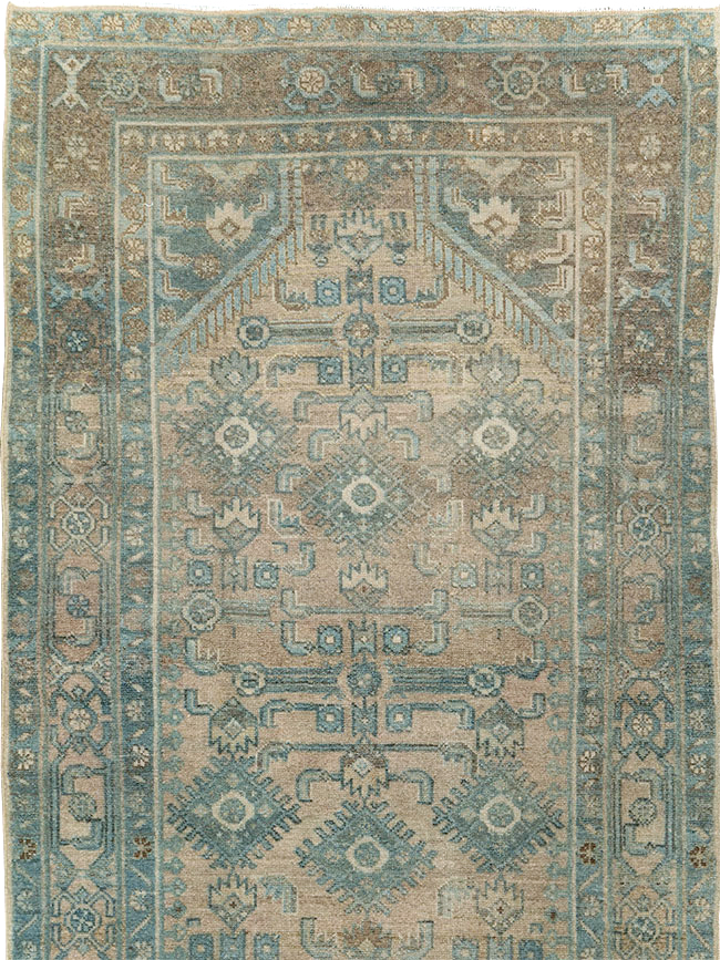 Antique Persian Malayer Runner, No.30003 - Staging