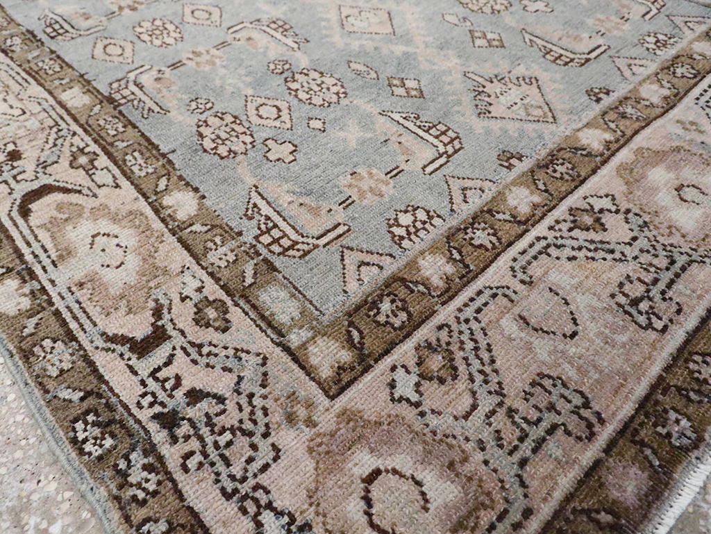 Vintage Persian Malayer Throw Rug, No.30004 - Staging