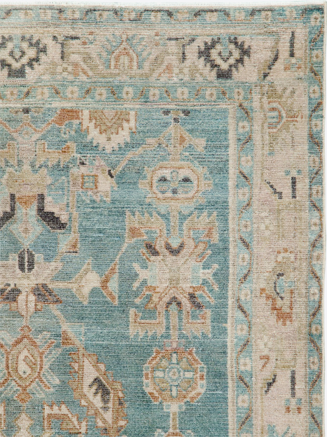Vintage Persian Malayer Accent Rug, No.30005 - Staging
