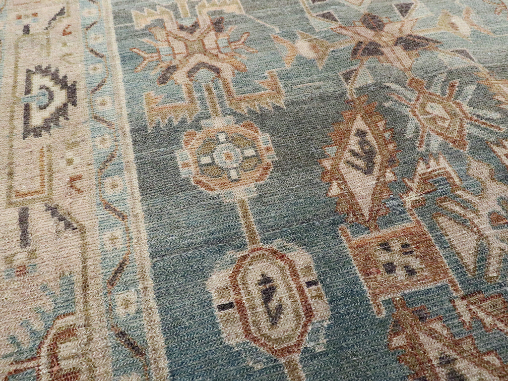 Vintage Persian Malayer Accent Rug, No.30005 - Staging