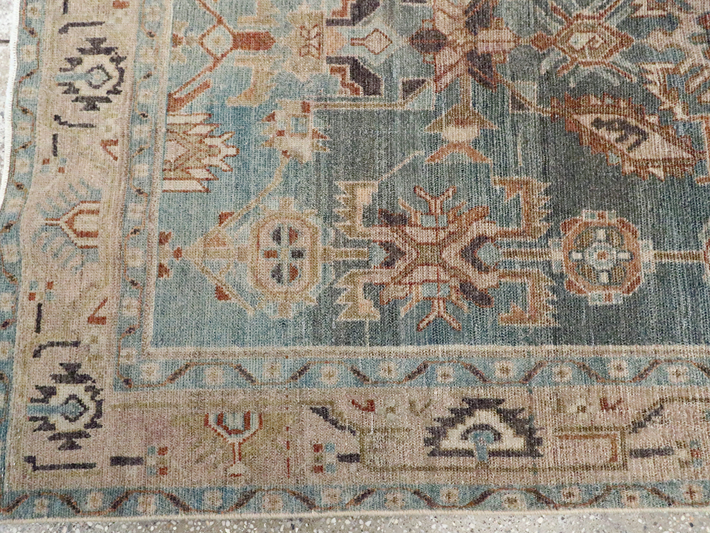 Vintage Persian Malayer Accent Rug, No.30005 - Staging