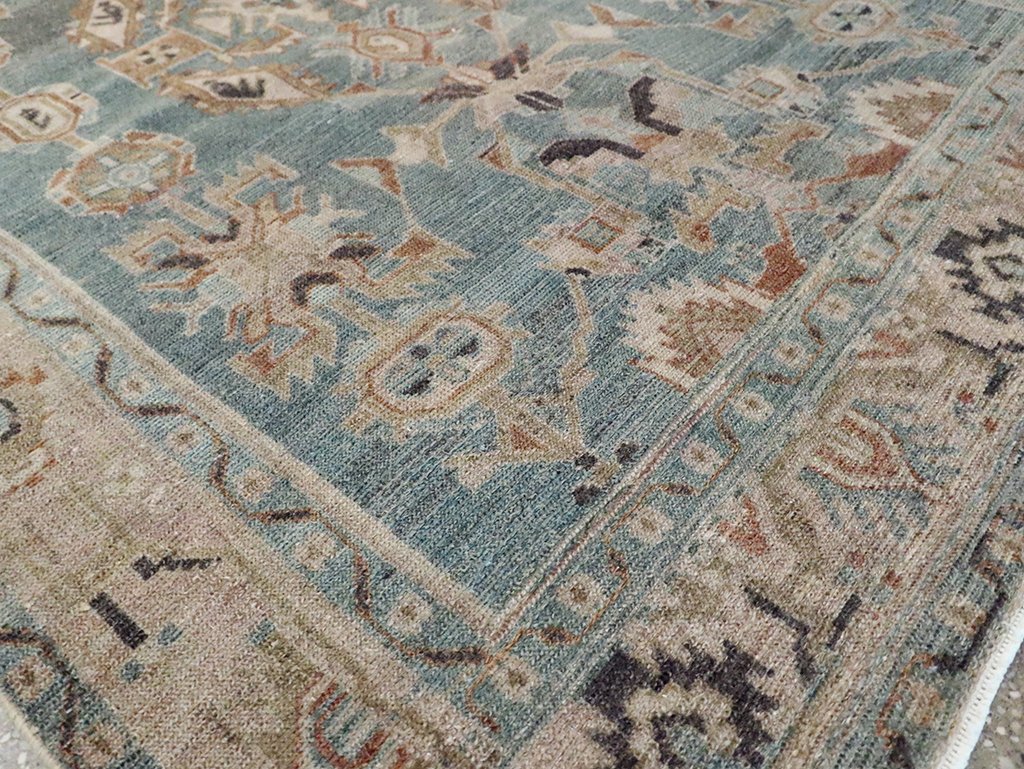 Vintage Persian Malayer Accent Rug, No.30005 - Staging