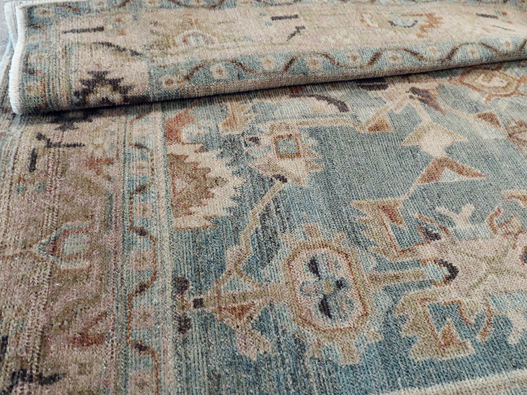 Vintage Persian Malayer Accent Rug, No.30005 - Staging