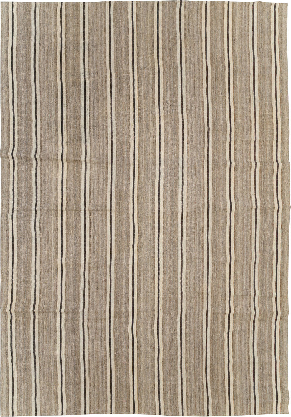 Modern Turkish Flatweave Kilim, No.30023 - Staging