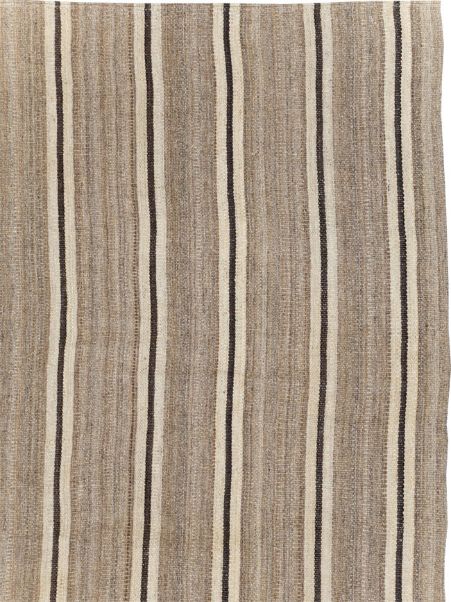 Modern Turkish Flatweave Kilim, No.30023 - Staging