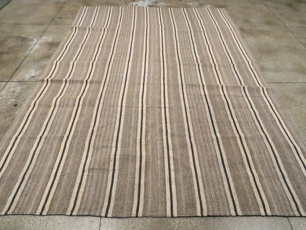 Modern Turkish Flatweave Kilim, No.30023 - Staging
