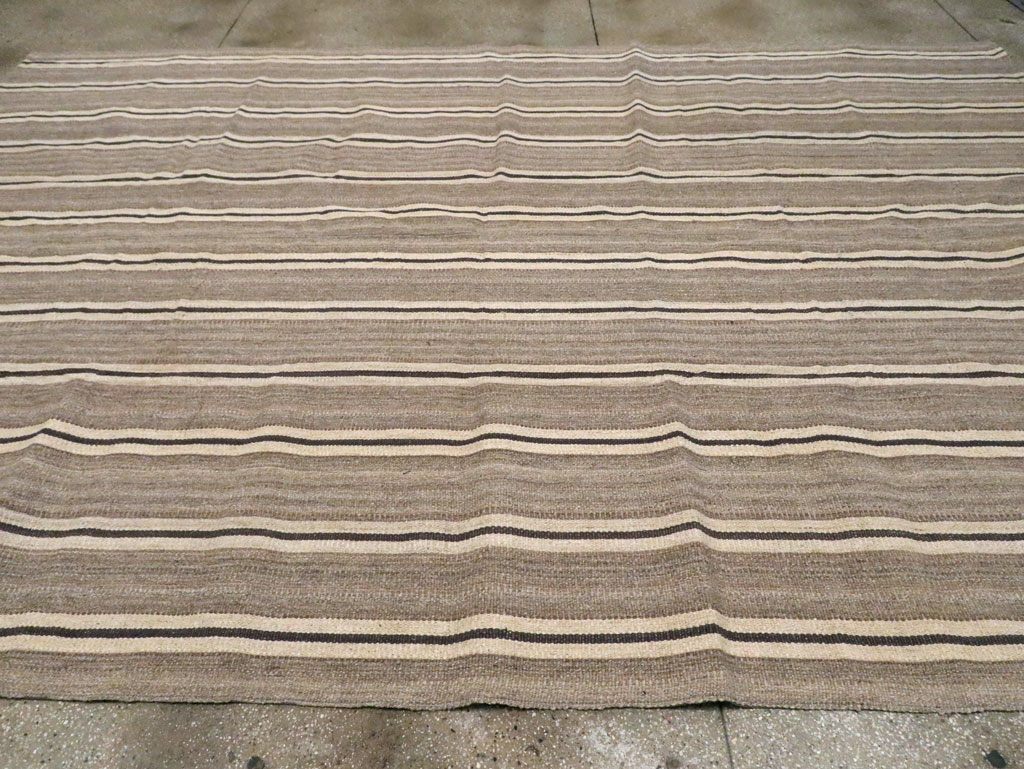 Modern Turkish Flatweave Kilim, No.30023 - Staging