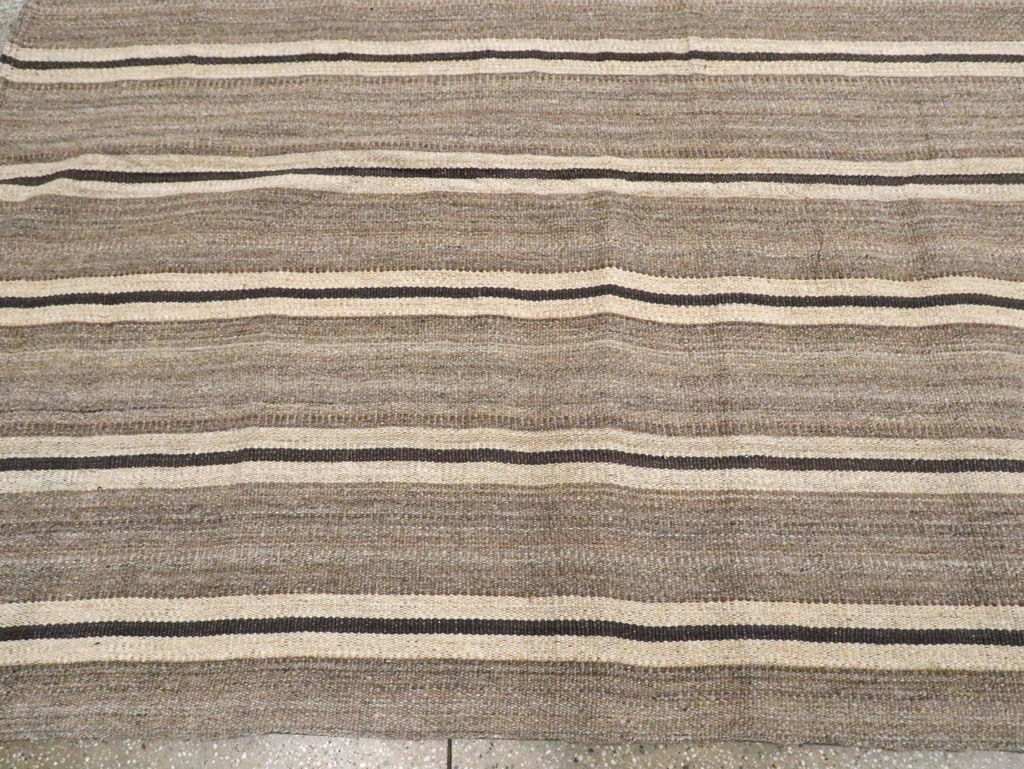 Modern Turkish Flatweave Kilim, No.30023 - Staging