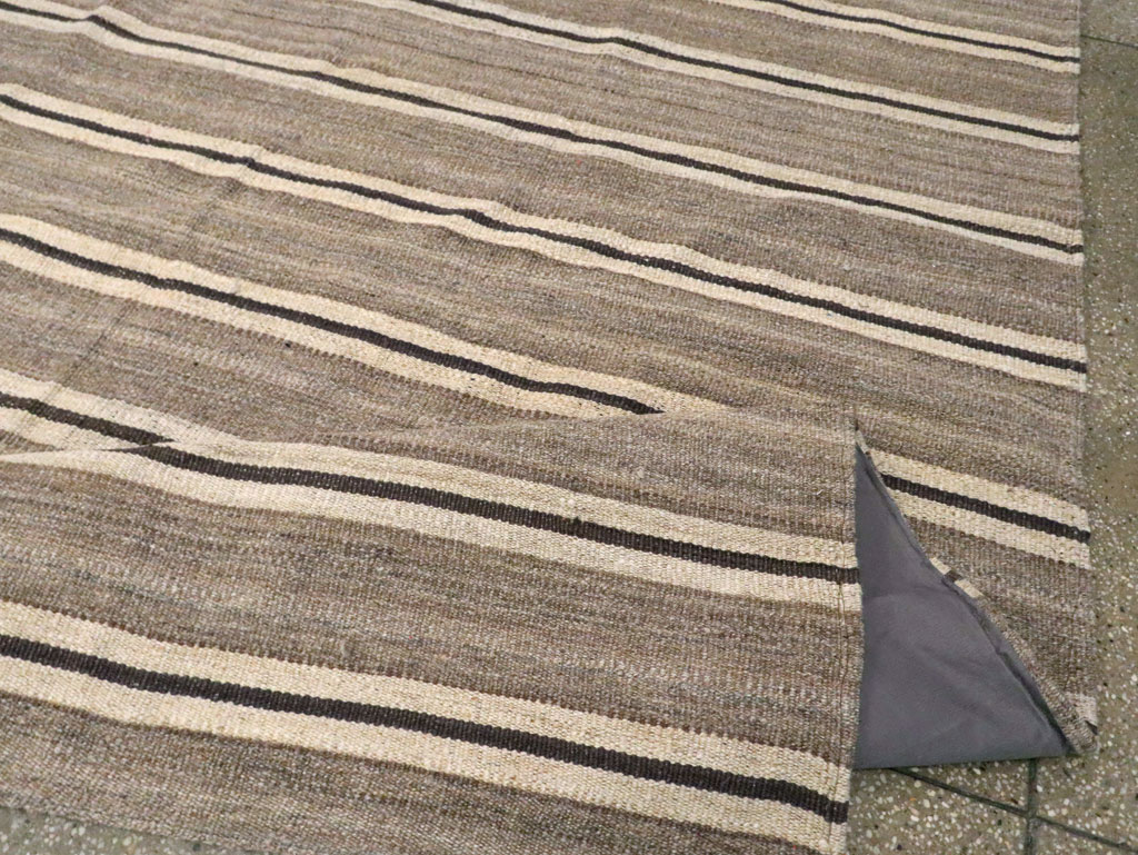 Modern Turkish Flatweave Kilim, No.30023 - Staging