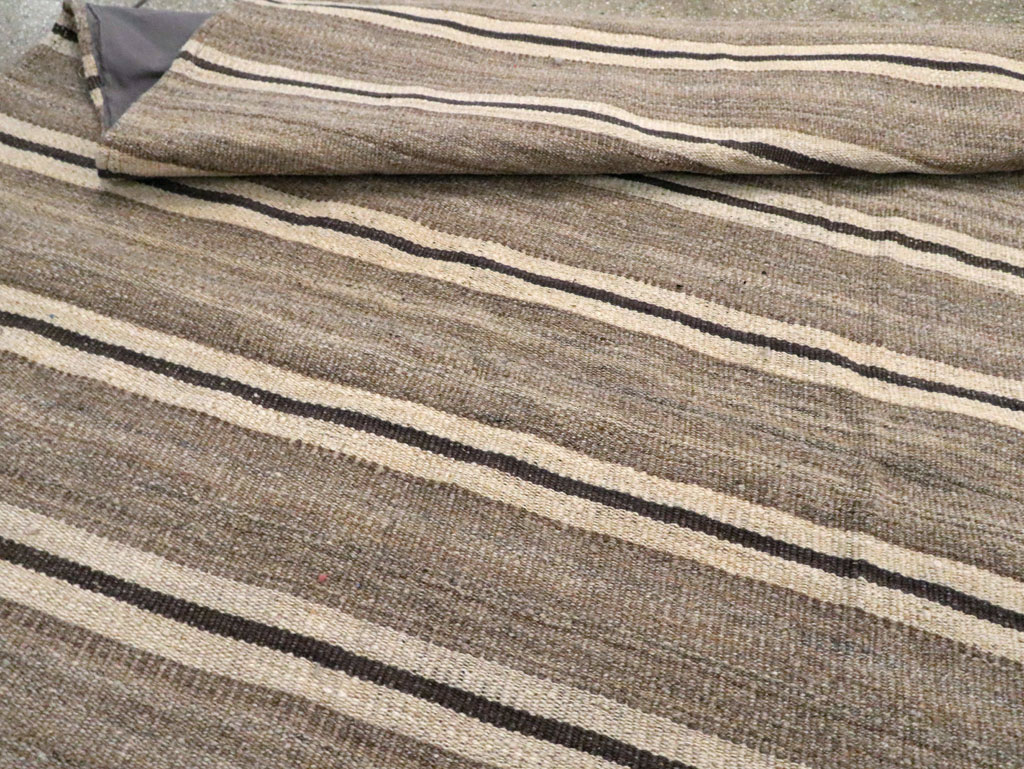 Modern Turkish Flatweave Kilim, No.30023 - Staging