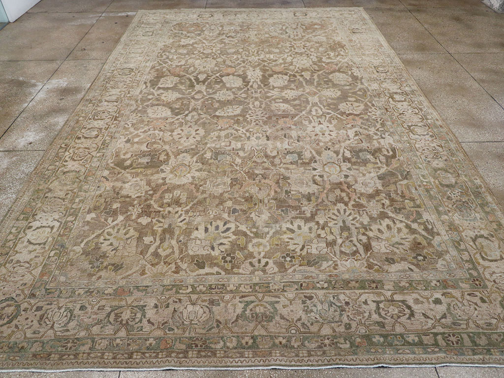 Antique Persian Mahal Large Carpet, No.30037 - Staging