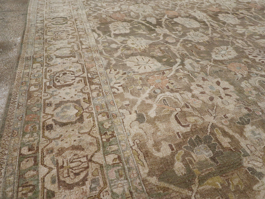 Antique Persian Mahal Large Carpet, No.30037 - Staging