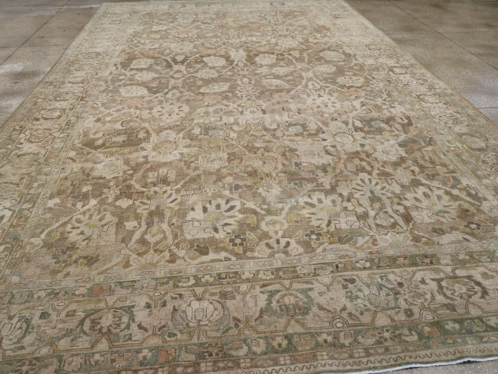 Antique Persian Mahal Large Carpet, No.30037 - Staging