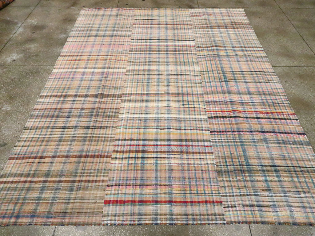 Vintage American Rag Rug, No.30039 - Staging