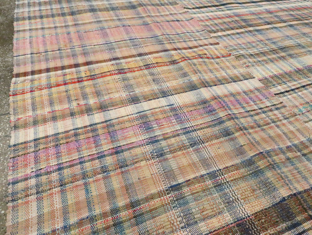 Vintage American Rag Rug, No.30039 - Staging