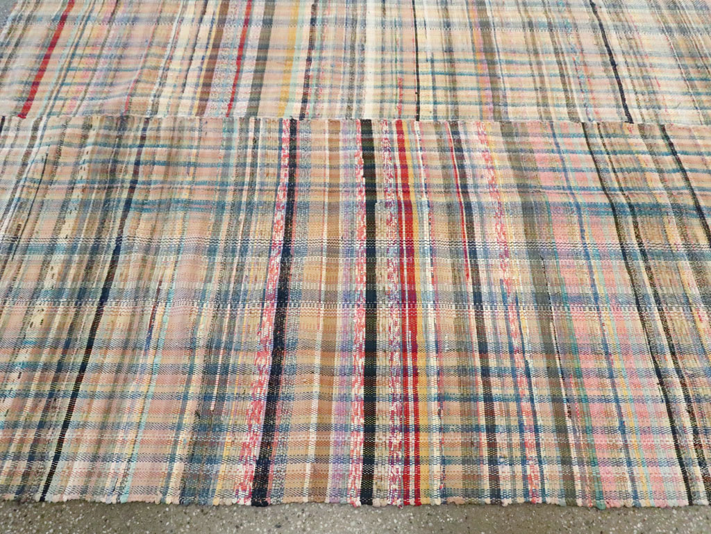 Vintage American Rag Rug, No.30039 - Staging