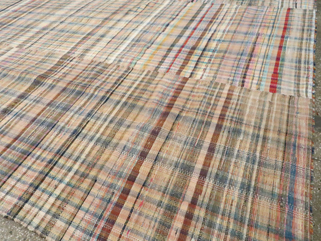 Vintage American Rag Rug, No.30039 - Staging