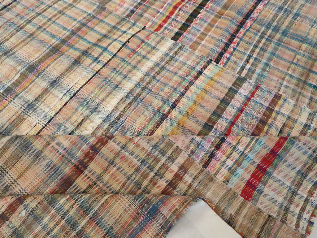 Vintage American Rag Rug, No.30039 - Staging