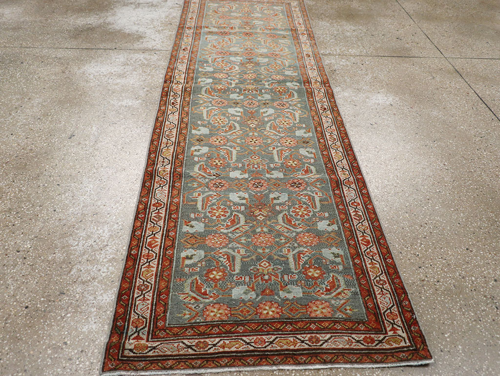 Vintage Persian Malayer Runner, No.30041 - Staging