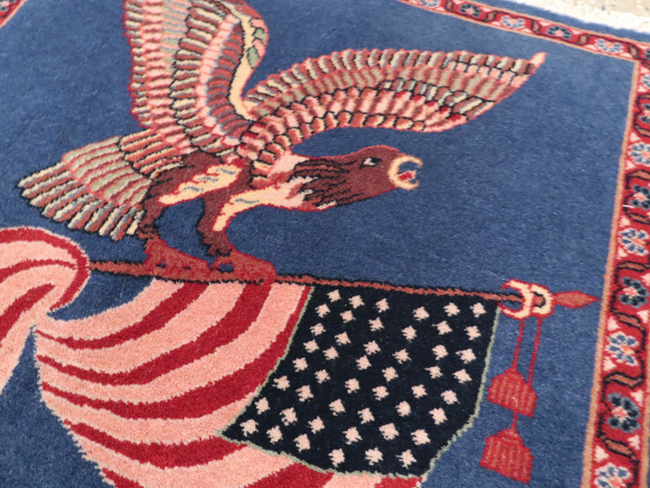 Modern Persian Kashan Pictorial Rug (Pair: 1 of 2), No.30044 - Staging