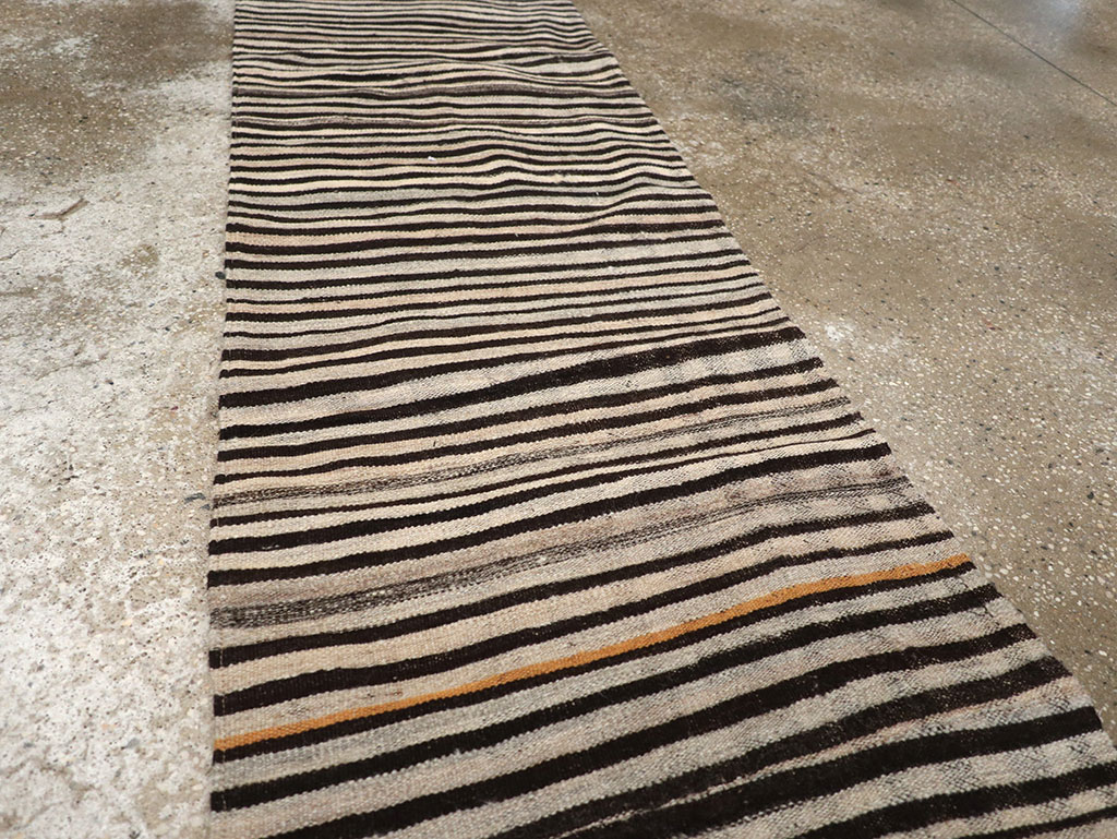 Vintage Persian Flatweave Kilim Runner, No.30046 - Staging