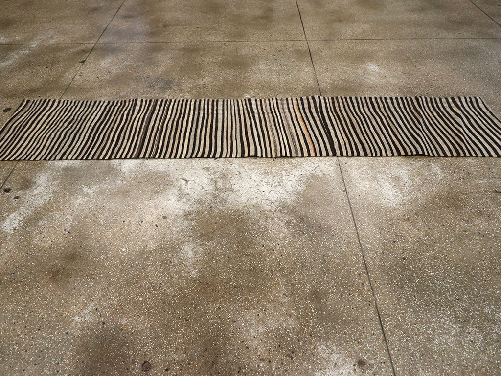 Vintage Persian Flatweave Kilim Runner, No.30046 - Staging