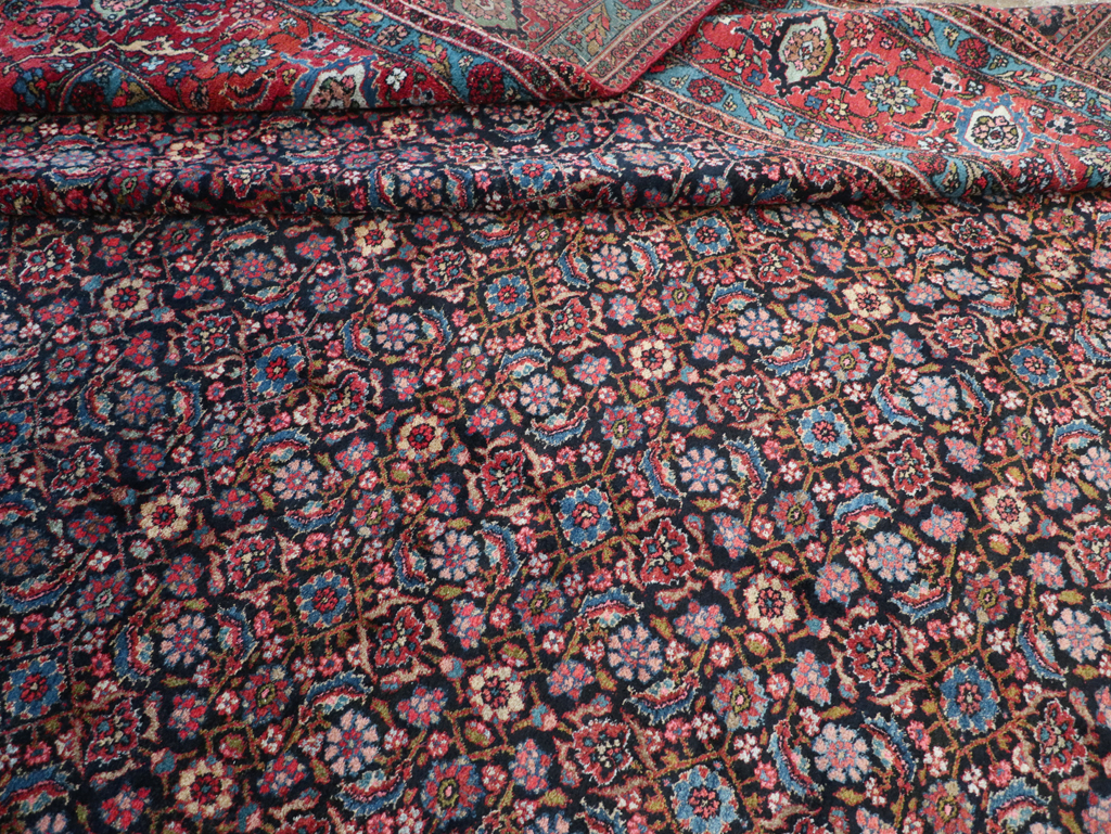 Antique Persian Bidjar Oversize Carpet, No.30056 - Staging