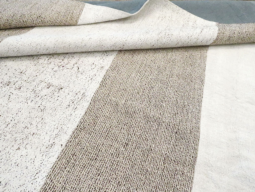 Contemporary Handmade Turkish Flatweave Kilim, No.30062 - Staging