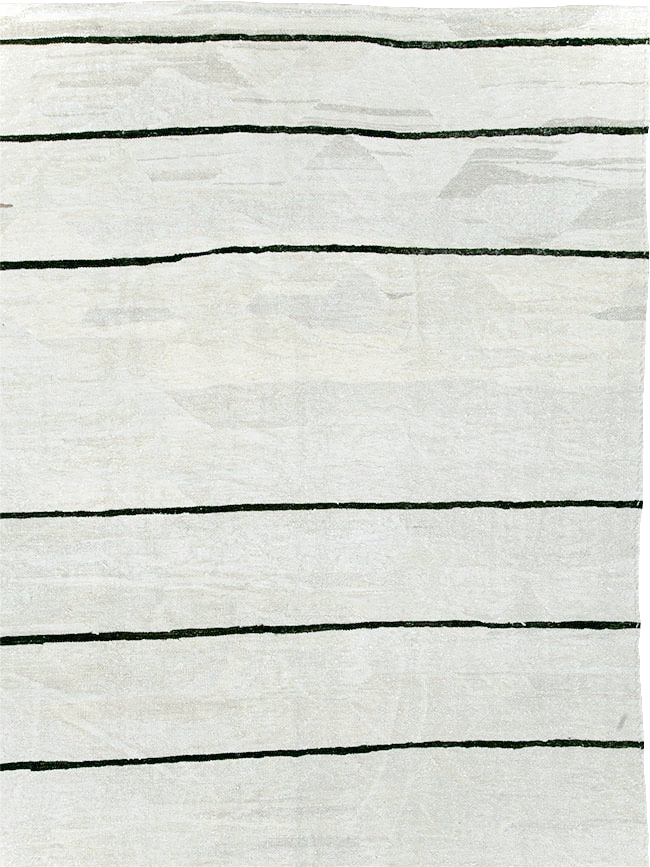 Contemporary Turkish Room Size Flatweave Kilim, No.30064 - Staging