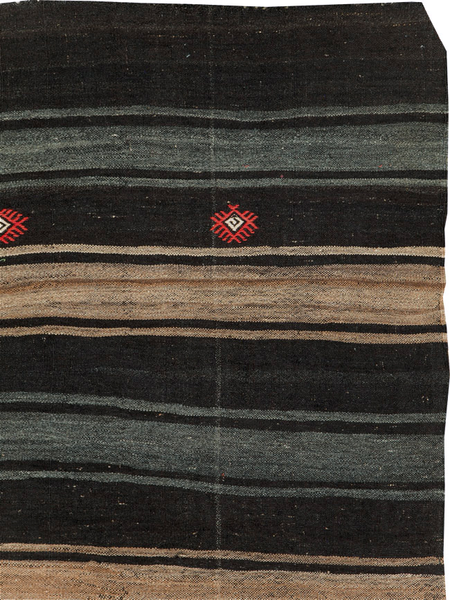 Mid-20th Century Handmade Turkish Flatweave, No.30069 - Staging