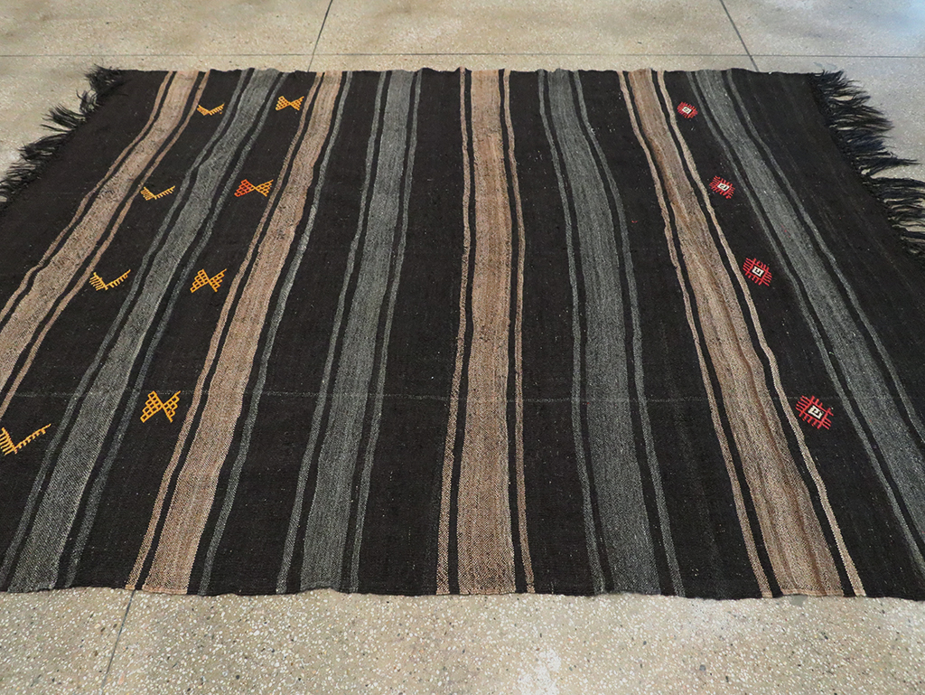 Mid-20th Century Handmade Turkish Flatweave, No.30069 - Staging