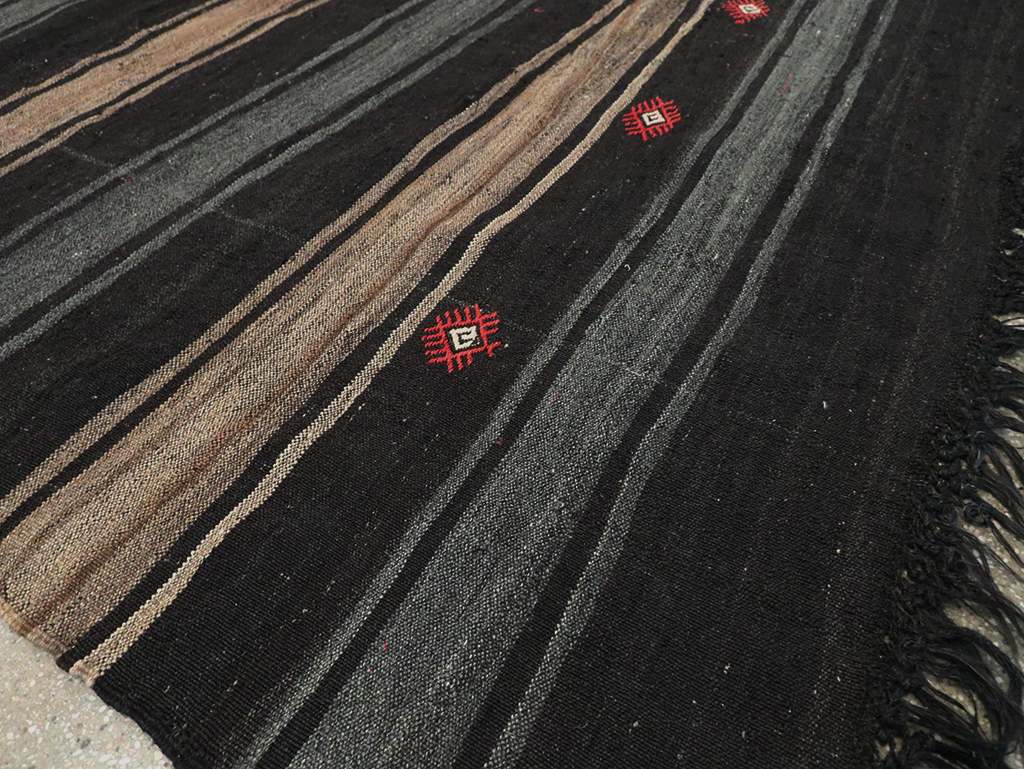 Mid-20th Century Handmade Turkish Flatweave, No.30069 - Staging