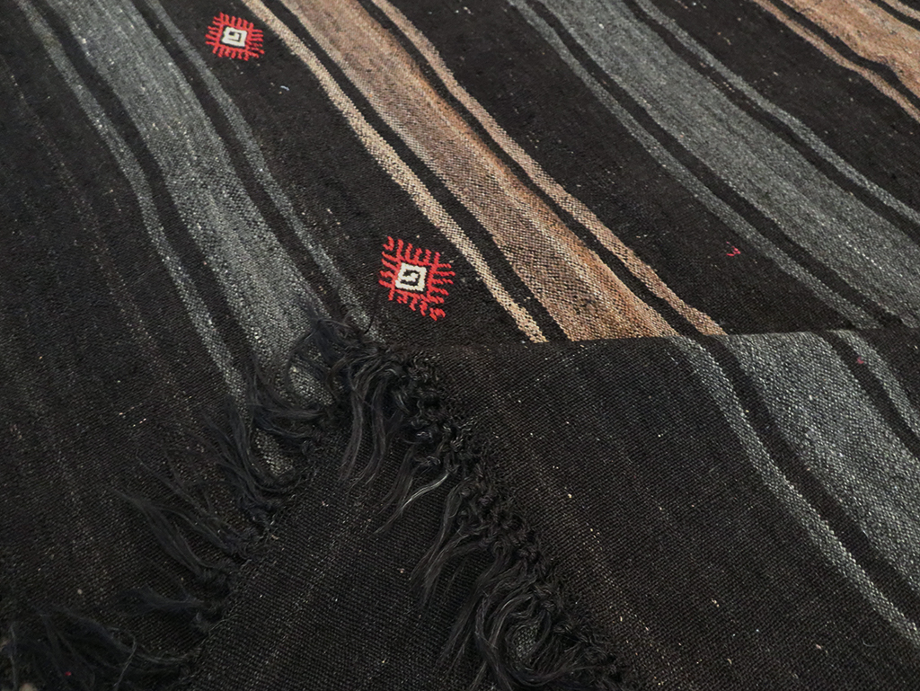 Mid-20th Century Handmade Turkish Flatweave, No.30069 - Staging