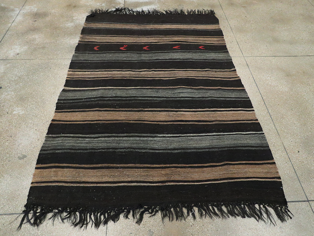 Mid-20th Century Turkish Flatweave Kilim, No.30074 - Staging