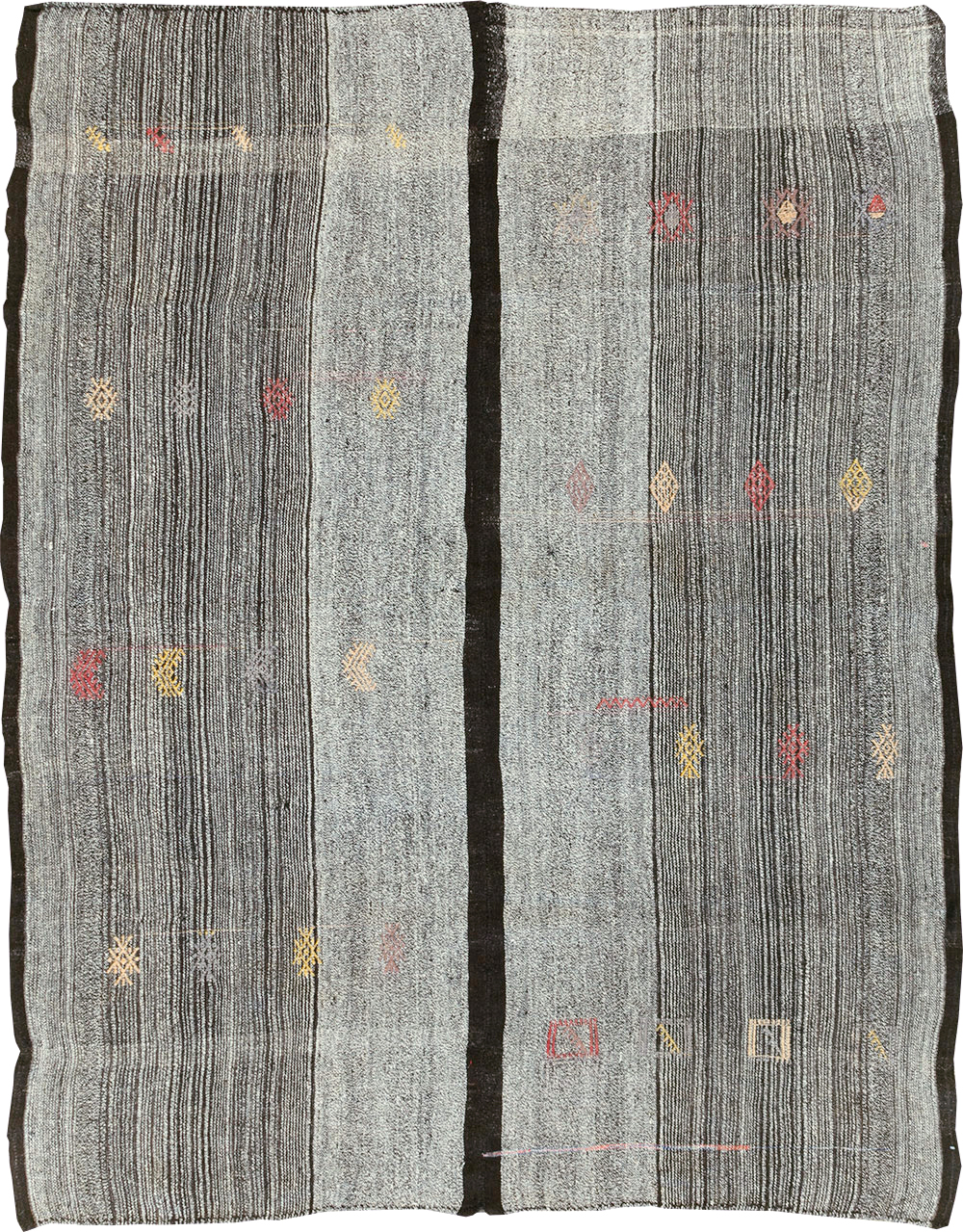 Mid-20th Century Turkish Flatweave Kilim, No.30075 - Staging