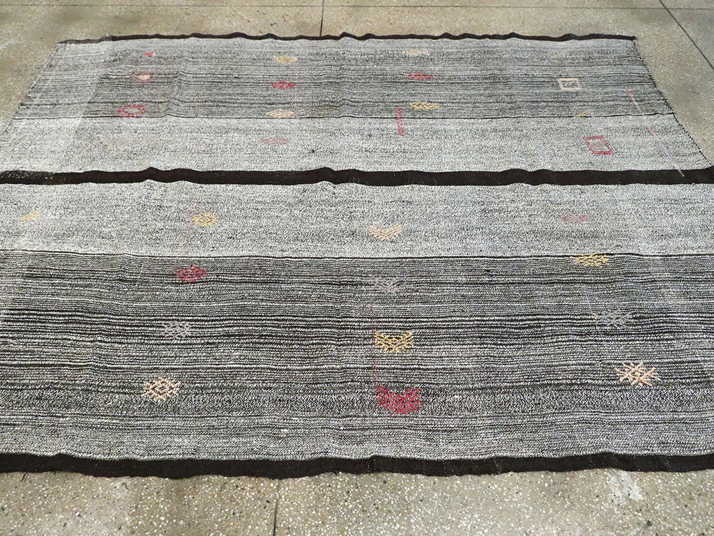Mid-20th Century Turkish Flatweave Kilim, No.30075 - Staging