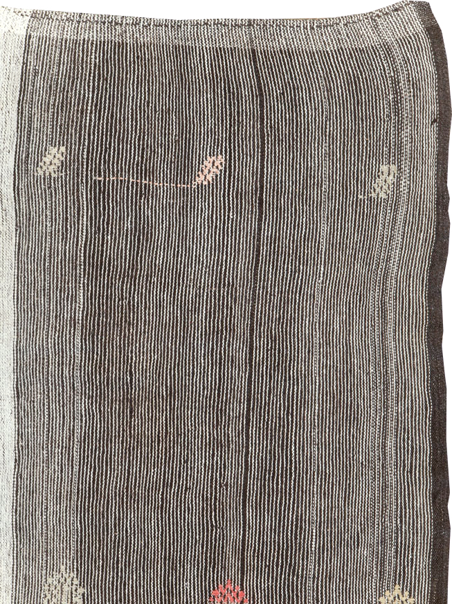 Mid-20th Century Handmade Turkish Flatweave Kilim, No.30076 - Staging