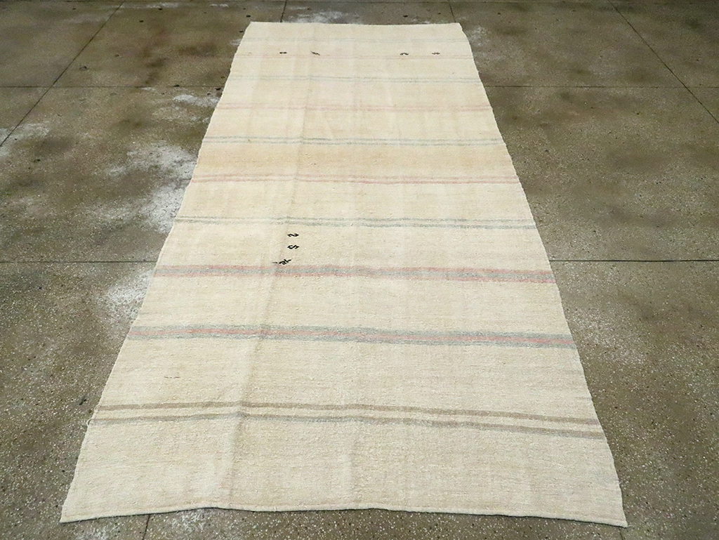 Mid-20th Century Turkish Gallery Size Flatweave, No.30079 - Staging