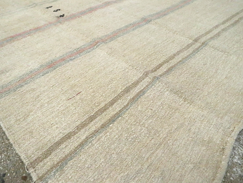 Mid-20th Century Turkish Gallery Size Flatweave, No.30079 - Staging