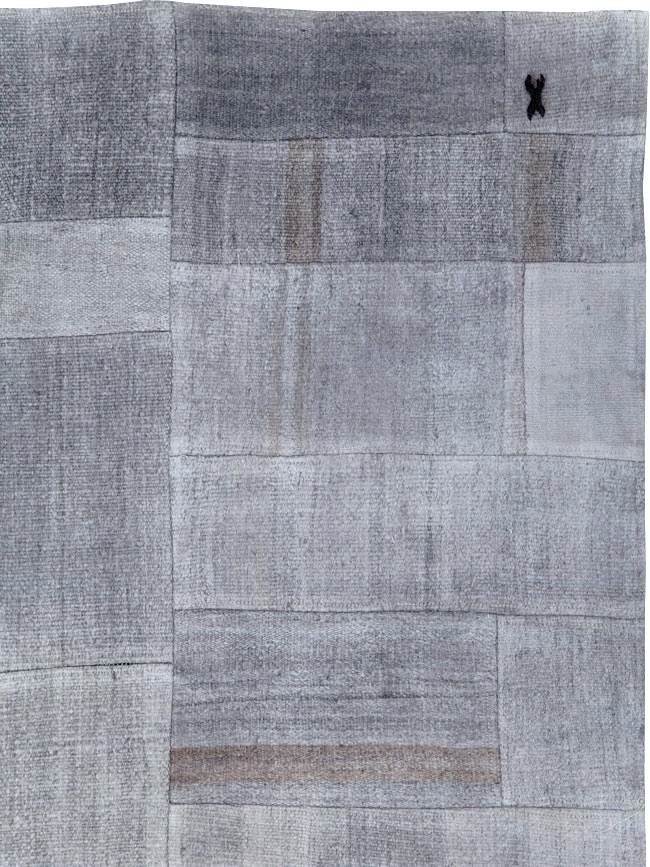 Contemporary Turkish Flatweave Kilim, No.30080 - Staging