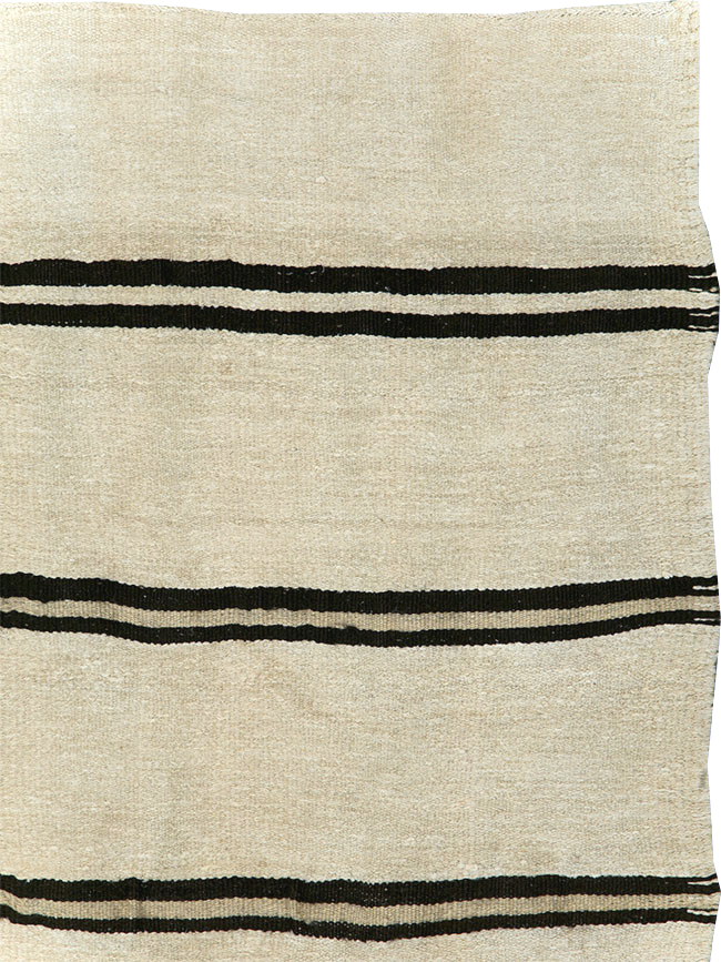 Mid-20th Century Turkish Gallery Size Flatweave, No.30081 - Staging
