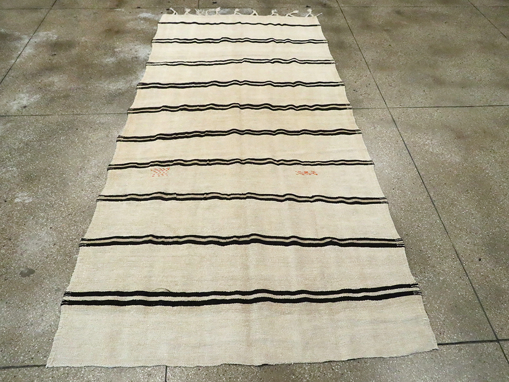 Mid-20th Century Turkish Gallery Size Flatweave, No.30081 - Staging