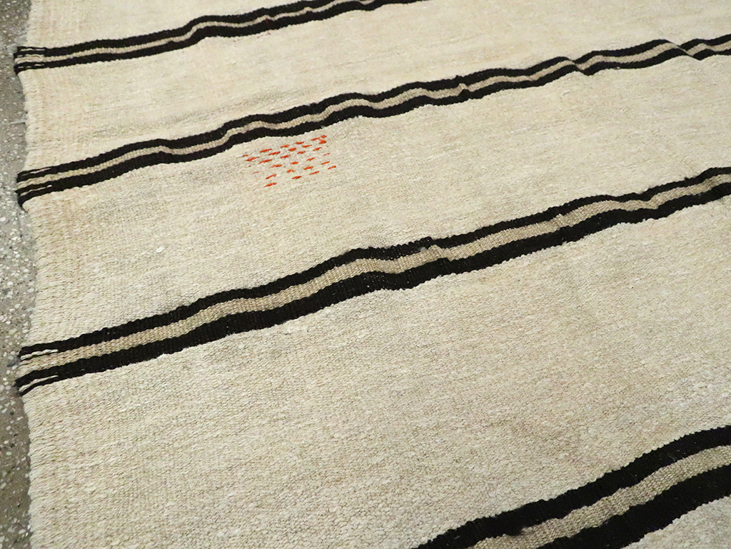 Mid-20th Century Turkish Gallery Size Flatweave, No.30081 - Staging