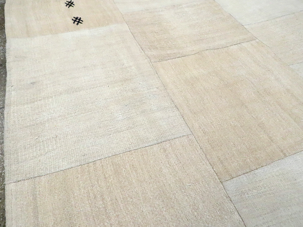 Contemporary Handmade Turkish Flatweave, No.30087 - Staging