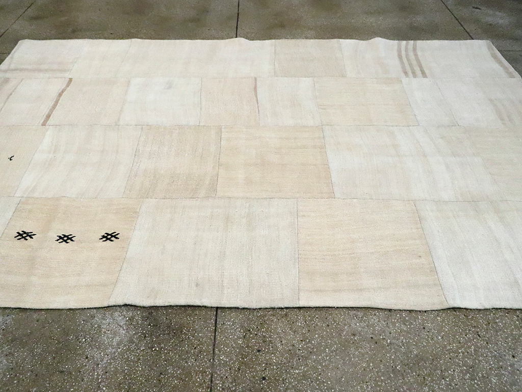 Contemporary Handmade Turkish Flatweave, No.30087 - Staging