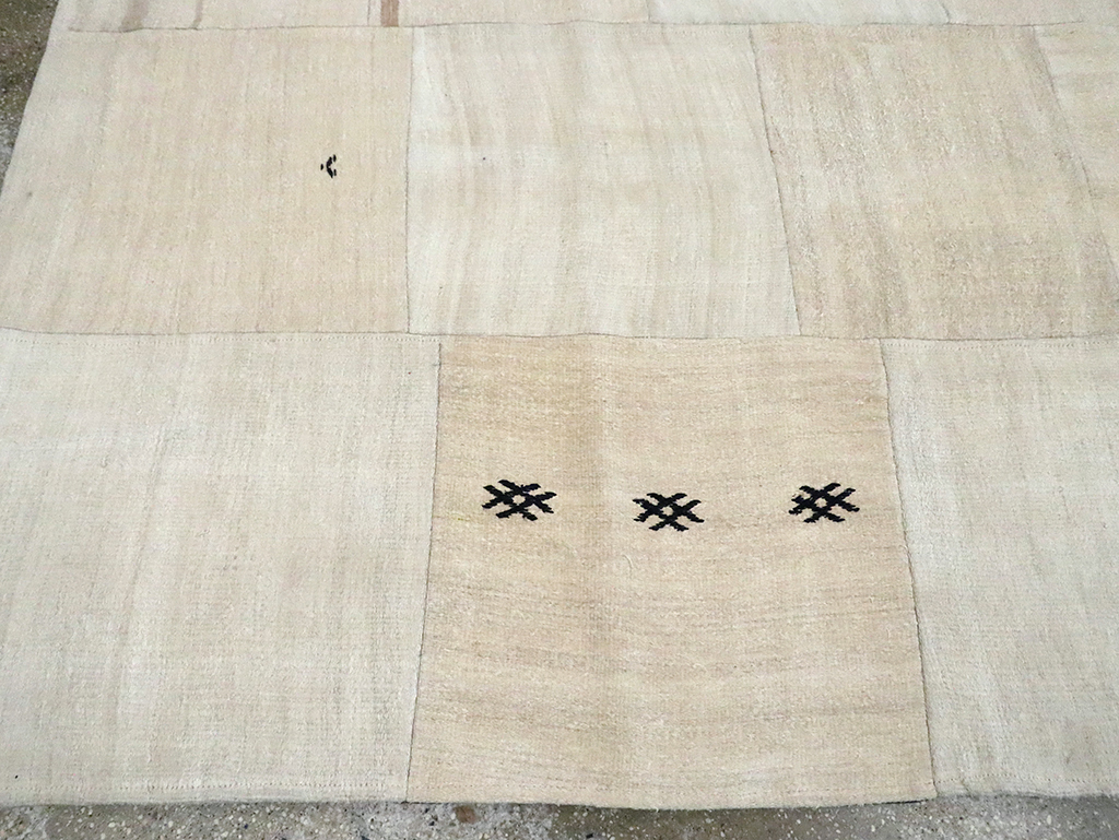 Contemporary Handmade Turkish Flatweave, No.30087 - Staging
