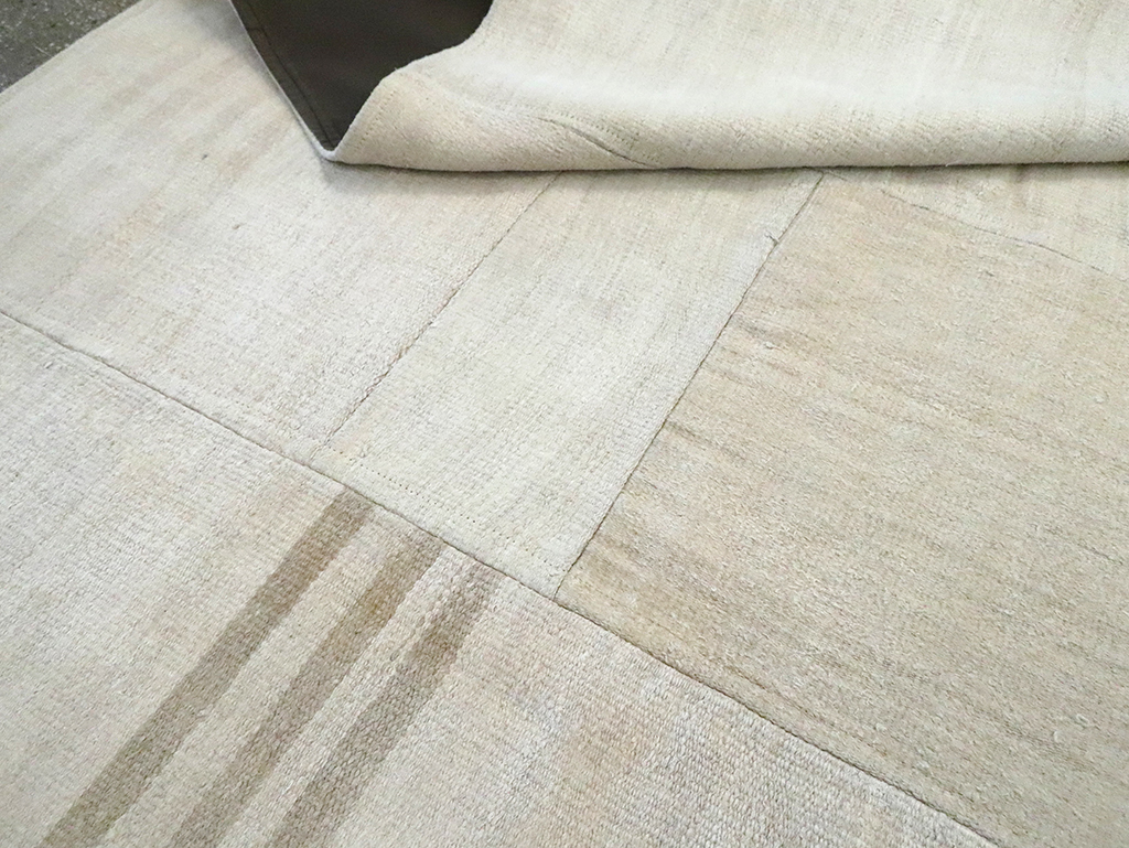 Contemporary Handmade Turkish Flatweave, No.30087 - Staging